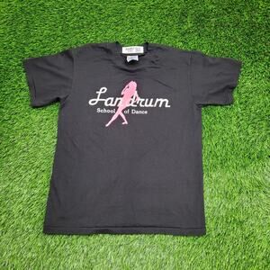 Vintage 90s Landrum Dance School Shirt Womens Medium 19x25 Black